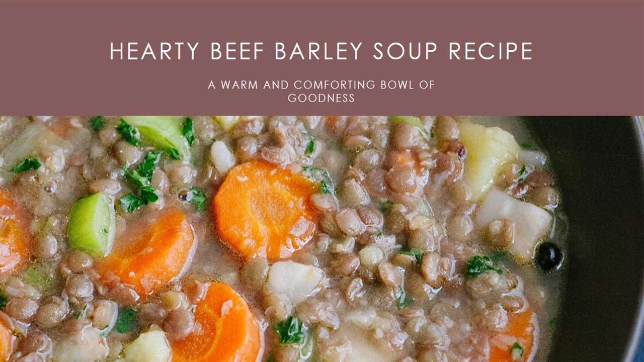 Ina Garten's Beef Barley Soup Recipe